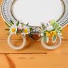 Plastic Napkin Rings With Easters Rabbit Eggs Theme Durable Suitable For Indoor Outdoors Celebration And Event