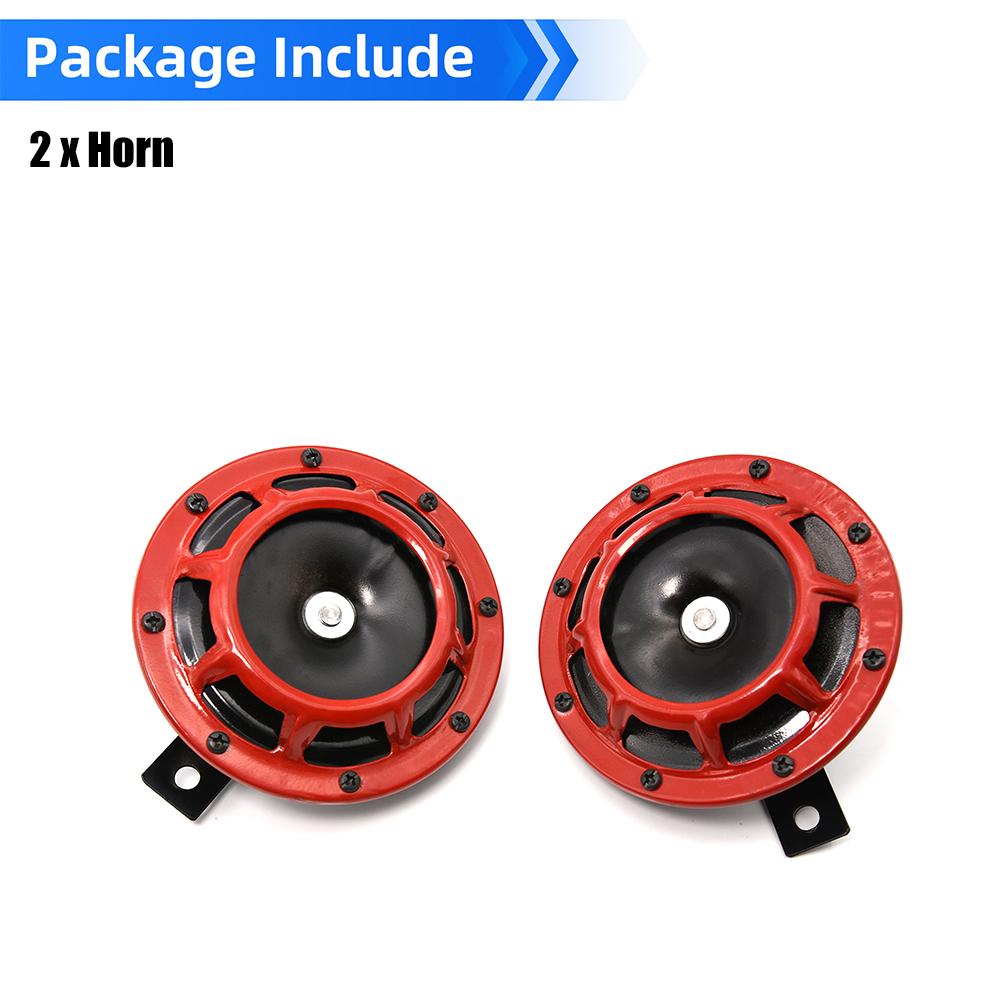 115DB Hella Super Loud Electric Tone Air Horn Kit and 56 Musical Electronic Horn 56 Tone Horn Controller Fit For Motor Car 12V