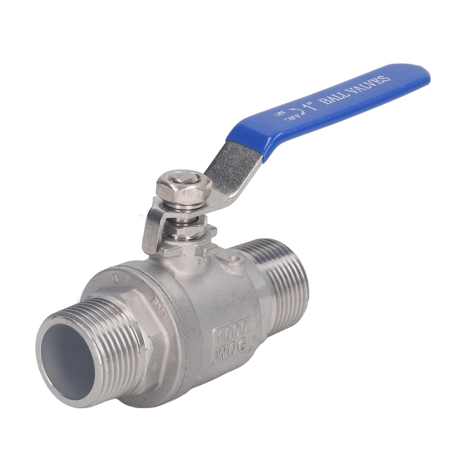 

Ball Valve Male Thread 1in Stainless Steel Good Sealing NPT Ball Valve for Water Oil Gas