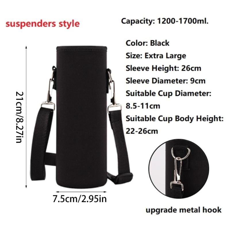 Insulated Bottle Sleeve for Mountain Cyclists, Thermal Drink Bag for Biking Hiking Water Bottle Holder Thermal Pouches