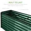 8x2x2ft Outdoor Metal Raised Garden Bed Rectangular Deep Root Planter Box for Vegetables Flowers Herbs and Succulents w/ 239 Ga