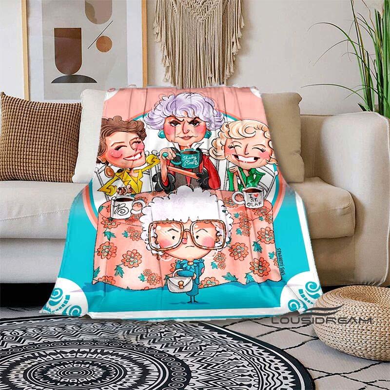 Classic Tv Throw Blanket Golden Girls Friend Ship Flannel Lightweight Plush Fuzzy Cozy Soft Blankets and Throws Custom Blankets2