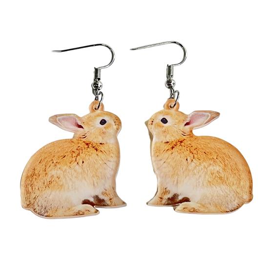 Ear Pendants Attractive Cartoon Lightweight Dangle Earrings Acrylic Easter Bunny Pet Earrings Women Earrings Jewelry Accessory