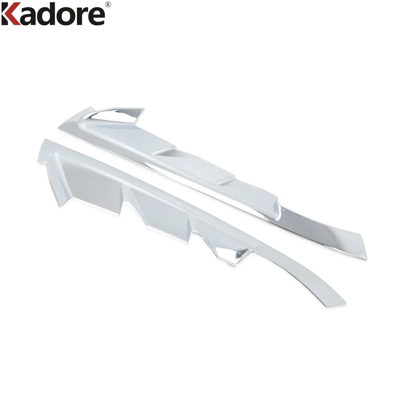 Rear Window Cover Trim For Kia Niro   2024 2025 Carbon Fiber Car Side Wing Spoiler Frame Trims Accessories ABS Chrome