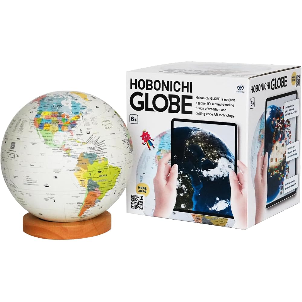 Hobonichi Hobonichi Globe Authentic Globe Model “Hobonichi Earth Ball Journey” English Notation V...