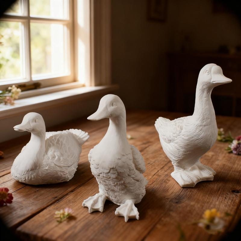 Silicone Craft Mold For Candle Soap Chocolates Making Epoxy Resin Casting with 3D Duck Shape Easy Releases Design