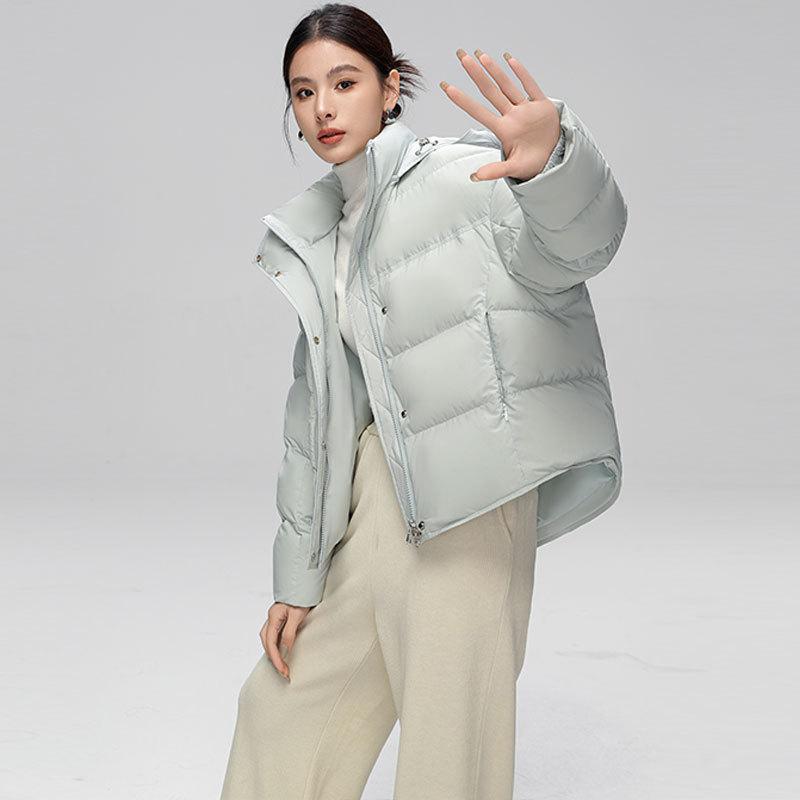 Down jacket women's short new duck down Pinghu down jacket winter down jacket large size