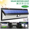 118-LED Solar-LED-Leuchten Außen-Solarlampe mit Bewegungssensor 4 Modi Wasserdicht IP65 Solar-Gartenleuchte Straßenlaterne Hofleuchte