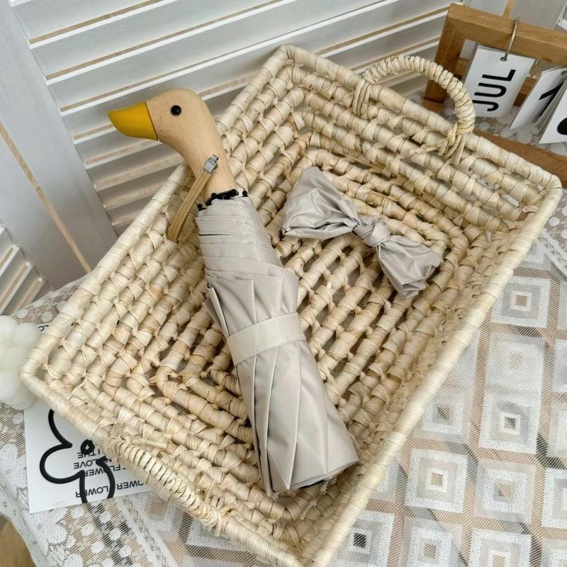 

Sunscreen Umbrella 50+ Rain Double Ultraviolet Umbrella Folding Umbrella Premium Duck Head