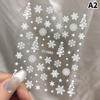 1 Sheet Christmas White Snowflakes Nail Stickers Snowflake Nail Decal Snowflake Xmas Slider