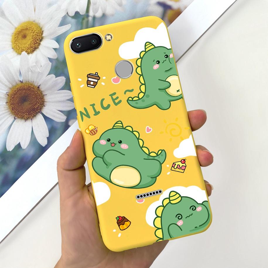 For Xiaomi Redmi 6 Case Redmi 6A Cover Cute Dinosaur Duck Cat Shockproof Bumper For Xiomi Redmi 6 6A Fundas Redmi6 Redmi6A Coque