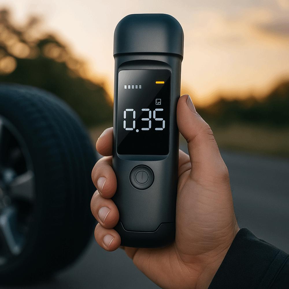 Rechargeable Automatic Alcohol Detection System LCD Display Breath Alcohol Tester  Portable Use