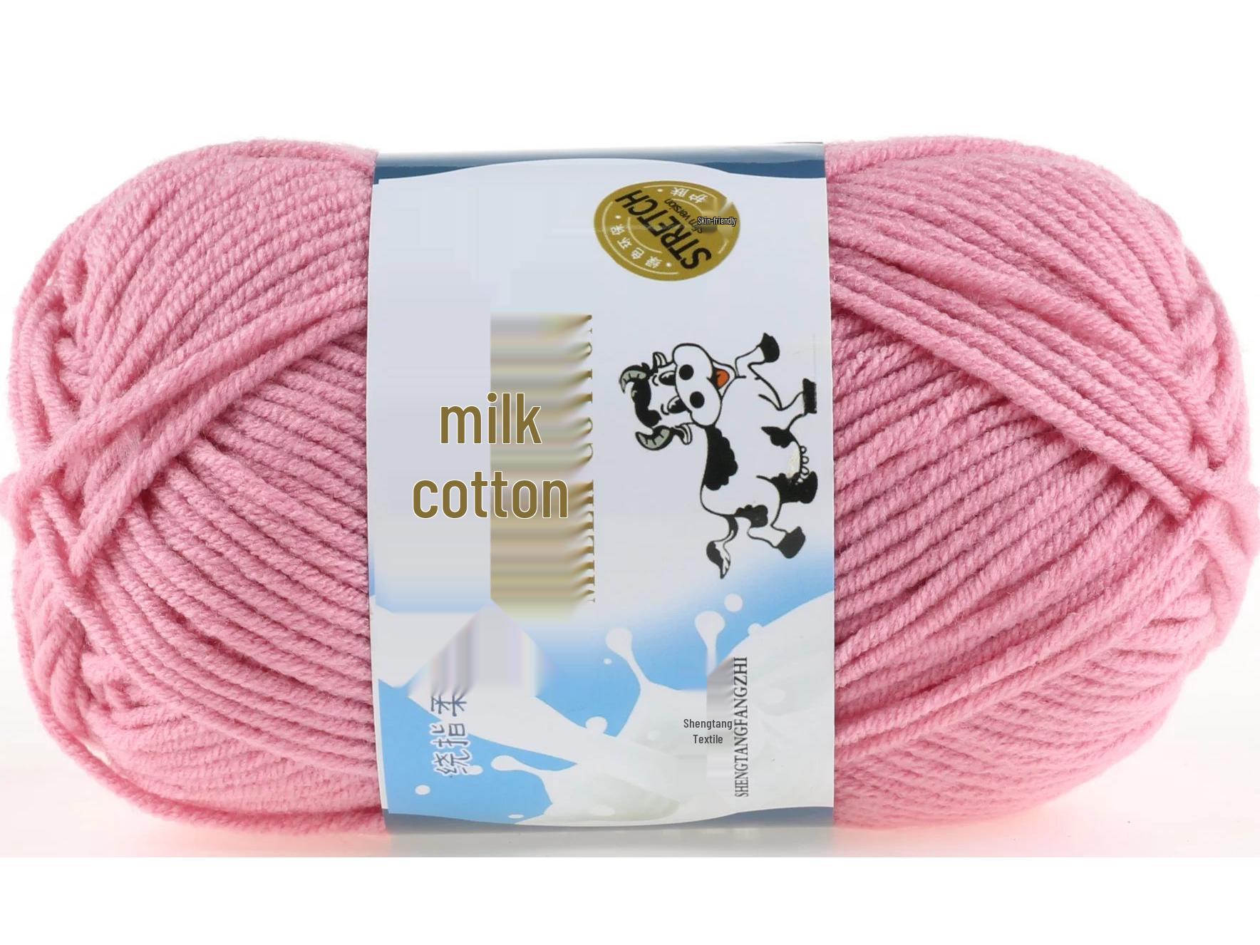 

Пряжа из молочного хлопка, 5 нитей: Пряжа для малышей из чистого хлопка, средней толщины для ручного вязания шапок своими руками