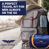 Park Avenue Good Morning Grooming Kit 7-in-1 Shaving Set for Men with Travel Pouch and Gift Hamper for Dad