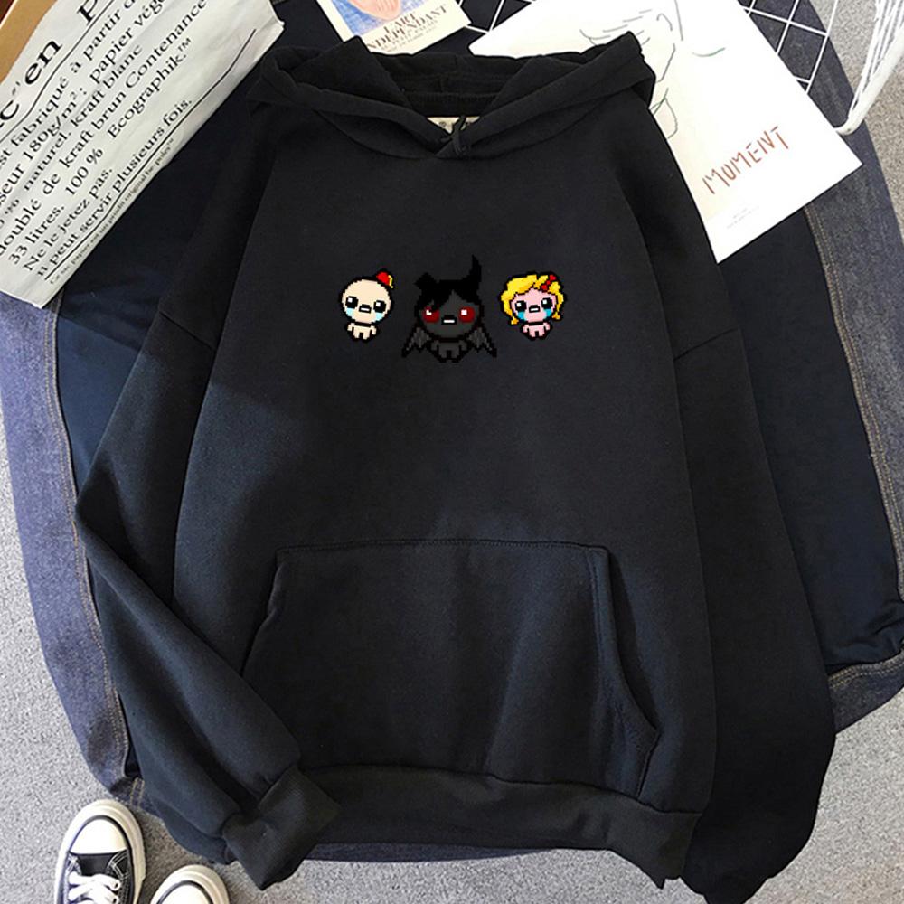 The Binding of Isaac Game Printing Clothes Fall/winter Fleece Sweatshirt for Men Comfortable Casual Pullover Anime Graphic Hoodie
