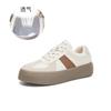 Leather German training shoes women's 2025 spring new flat-bottomed low-top board shoes versatile little white shoes women's casual retro women's shoe