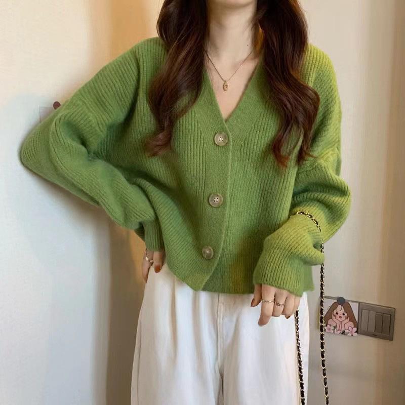 Women's Autumn Winter Fashion Clothing Coat Cardigan Knit Kntiwear Sweater For Women Korean Clothes