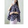 DIMANAF 2026 Plus Size New Summer Women Blouse Shirt Short Sleeve Fashion Print Floral Casual Loose Cotton Lady Tops Shirts