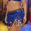 Creative Belly Dance Hip Scarf Glitter Sequins Hip Scarf Skirt Sequin Waist Chain Skirts  Women