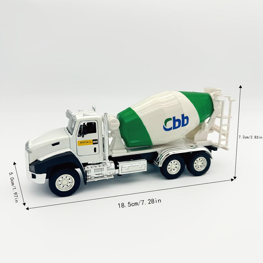 1:50 Scale Toy Dump Truck Model Construction Vehicle Set Excavator Mixer Truck and Dump Truck Toy Combo Gift for Children's Day