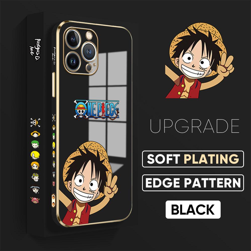 For iPhone 16 15 Max Samsung S24 S23 Plus A15 A35 A53 A73 Xiaomi 11T 12T 13T Redmi 13C Cute Luffy Design Full Camera Protect Soft Phone Case