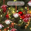 12pcs Handmade Christmas Bells - Traditional Round Metal Hanging Ornaments for Holiday Tree,Gift Packaging,and DIY Decorations