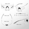 SCVCN Sports TR90 UV400 Night for Men and Mountain and Other Outdoor Activities Black Sunglasses, Ultra-Lightweight Frame, Glare-Cutting Lenses,
