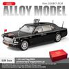 Limited Editio 1:24 Simulation 80th Anniversary Red Flag Parade Vehicle Alloy Car with Sound and Light Model Boys' Toy Gift
