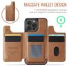 MAGKING K3 Series For iPhone 15 Pro Case Compatible with MagSafe Wallet PC+TPU+PU Phone Cover
