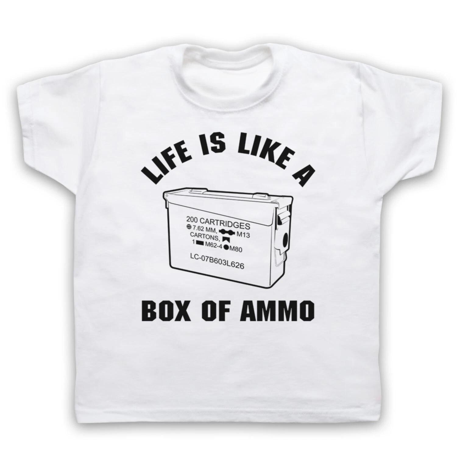 DUKE NUKEM UNOFFICIAL LIFE IS LIKE BOX AMMO VIDEO GAME KIDS CHILDS T-shirt 150