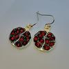 Unique Golden Pomegranate Drop Earrings for Women Hook Earrings Anniversary Gift Wedding Earrings