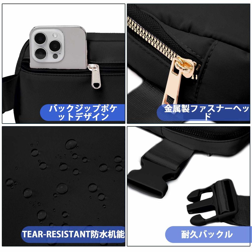 Large Capacity Waterproof Belt Bag with Adjustable Strap Fits Inches Metal Zipper Durable Buckle Perfect As a Special Gift & Multifunctional!