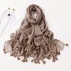 Fashion Autumn Cotton Viscose Scarf Lace Floral Patchwork Shawls Wrap Neck Hair Tie Band Beach Hijab Head Female Foulards Snood
