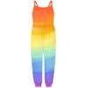 Småbarn Jenter Baby Barn Jumpsuit Tie-dye Strap Romper Sommer antrekk