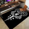 1pc Valknut Raven Carpet Anti Slip Polyester Floor Mat for office.Bedroom