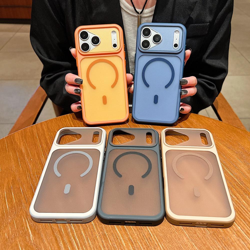 For Magsafe Original Frosted PC Magnetic Phone Case For iPhone 17 17E 16 E 15 14 Plus 13 12 Pro Max Non Slip Full Bumper Cover