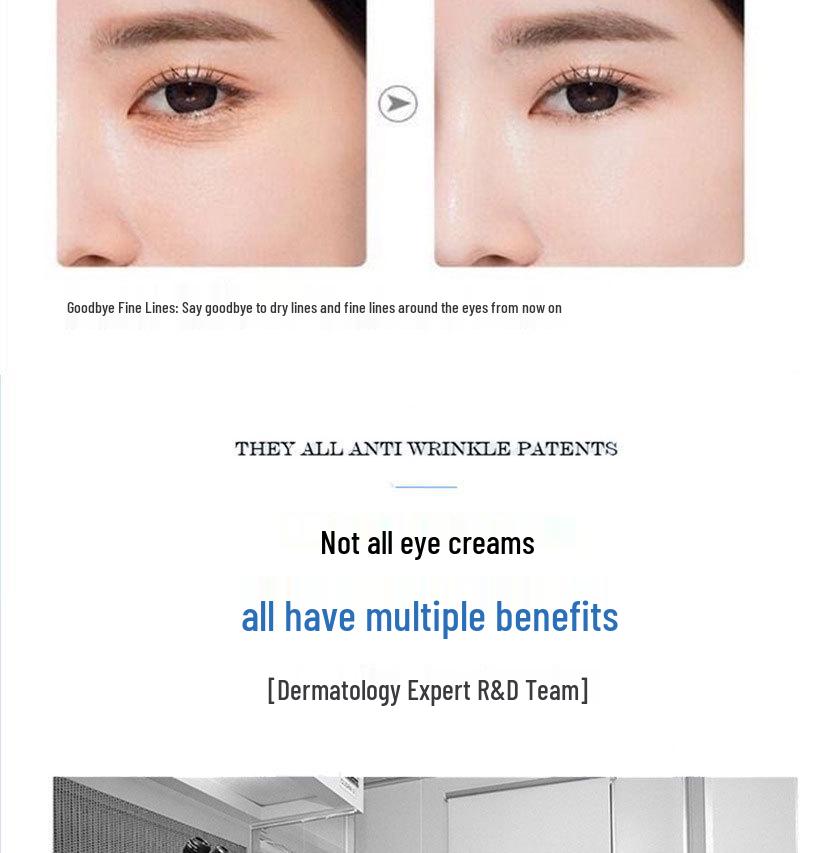 Anti-Wrinkle Eye Cream: Reduces Fine Lines, Bags, Tear Troughs & Crow's Feet; Moisturizes, Fades Dark Circles, Lifts & Firms