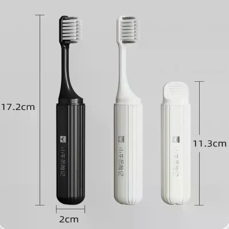 1pcs Toothbrush Clean Braces Dental Tooth Brush Ultra-Fine Soft Bristle Toothbrush Oral Care Removable Folding Storage Design