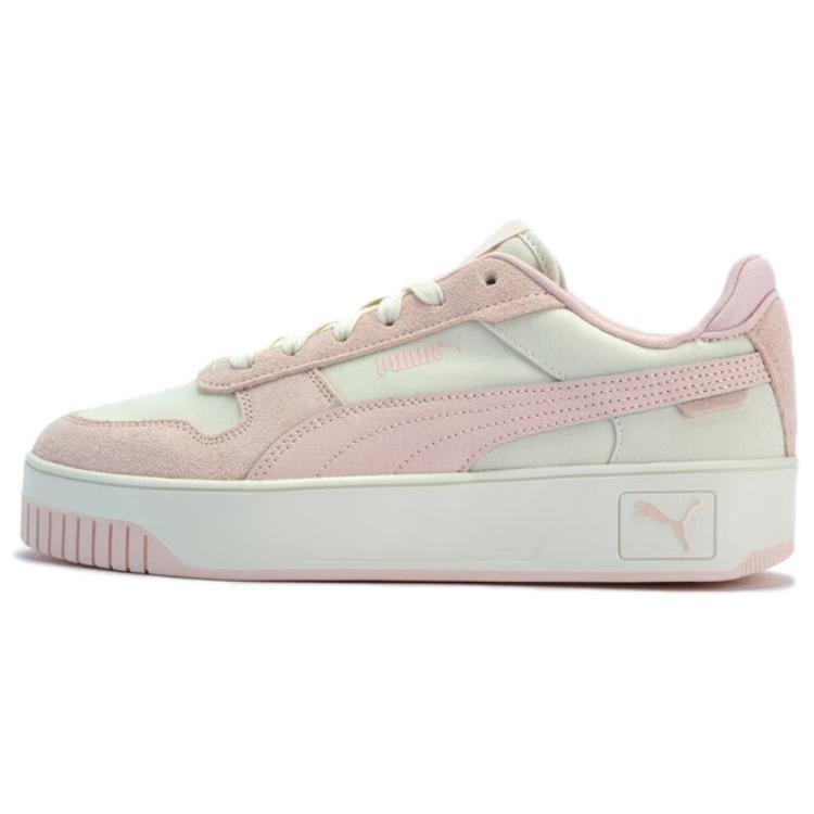 Puma Buty Skateboardowe Carina Street Niskie Damskie Białe Różowe 405812-02