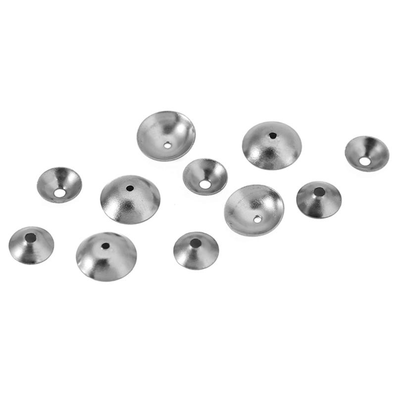 

30pcs/lot Never Fade Stainless Steel Beads Caps Covers Earrings Making 6mm 8mm End Beads For DIY Necklace Jewelry Accessories 6mm
