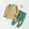 Children's Cartoon Long-Sleeve Home Wear Set - Warm Autumn/Winter Underwear for Boys and Girls