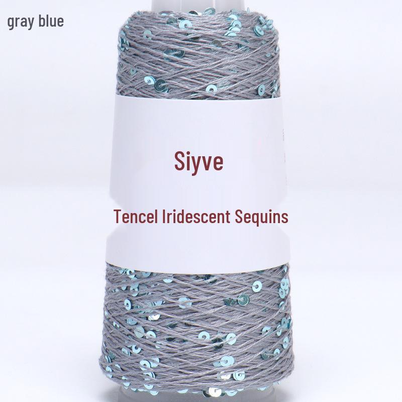 Si Yue Tencel Iridescent Paljettgarn: Handstickat Mode Bländar