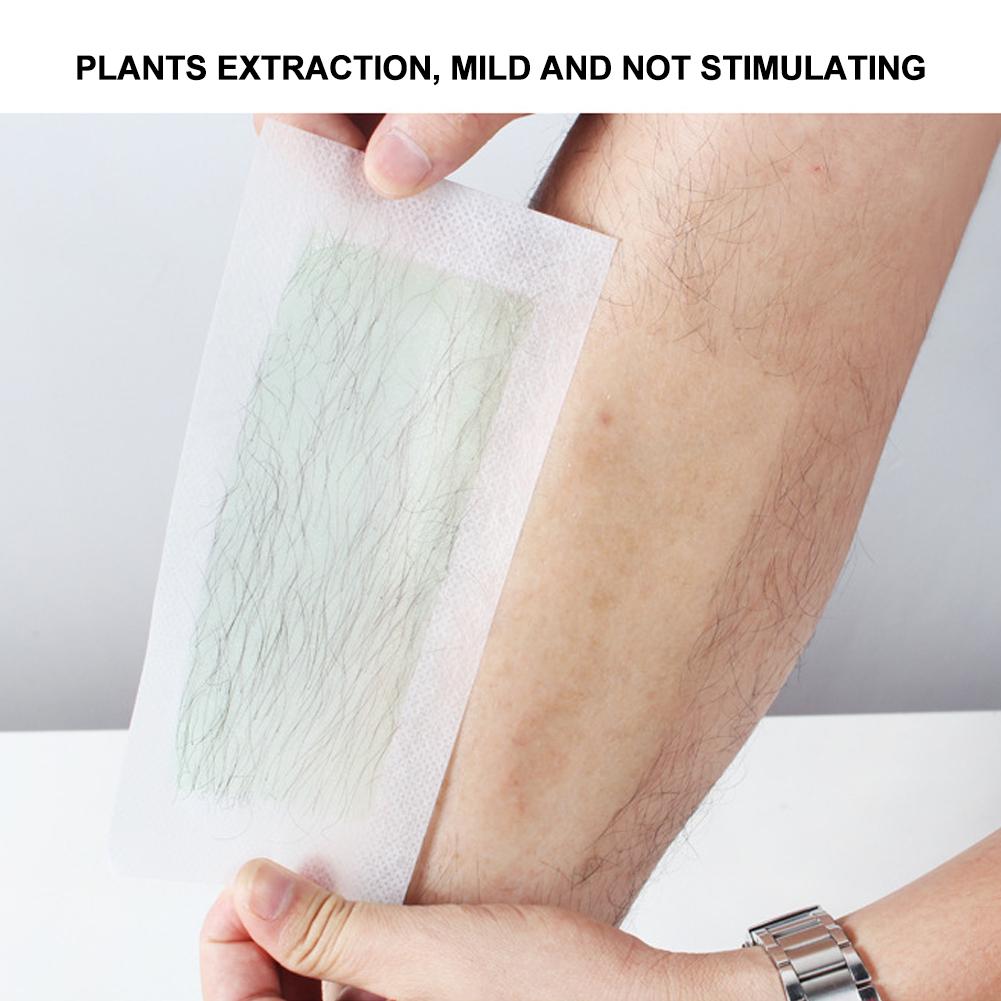 40pcs Hair Removal Wax Strip Paper Depilatory Paper 4pcs Cleaning Cotton Hair Removal Set