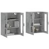 VidaXL Armoires murales 2 pcs gris béton bois d'ingénierie 3197941