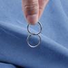 1Pcs Circle Hoop Earring for Women Men Ear Rings Ear Huggie 6-18mm