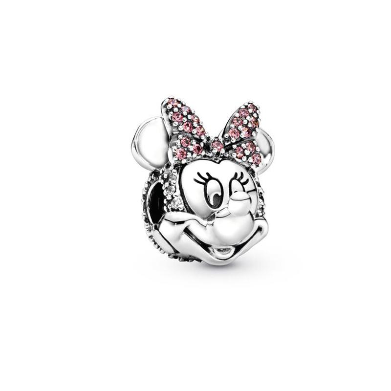New Miniso Mickey And Minnie Series Charm Beads Original Ideal For Bracelet Donald Duck Beads Charm Women's Fine Jewelry