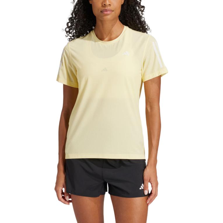 New Adidas Regular T Shirt Women's Yellow IV5489