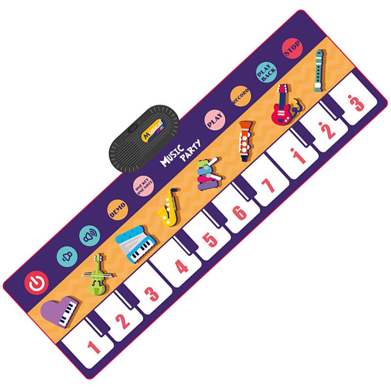 Dětská multifunkční hudební klavírní podložka Podlahové piano pro batolata Klávesnice s Midi dětskou podložkou Hudební koberec Vzdělávací hračky Dárky pro děti