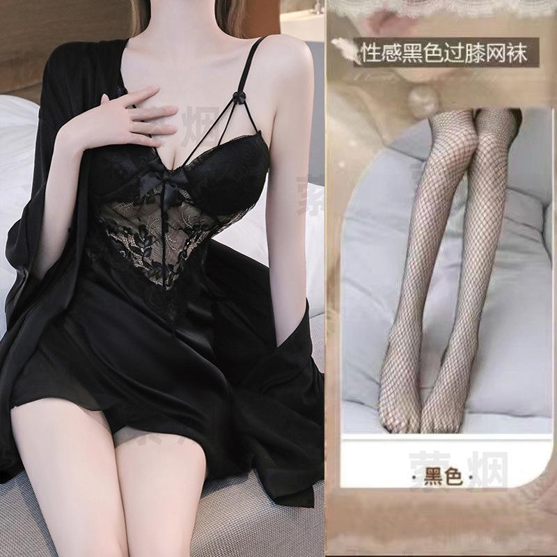 Sexy lingerie sexy lace section uniform seduction perspective passion pure lust nightdress suit