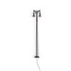 Model Train Lamppost with Ladder Courtyard Decorations LED Railway Light Two-Heads Track Lamp Table Scenery Accessories